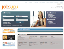 Tablet Screenshot of jobsyou.com